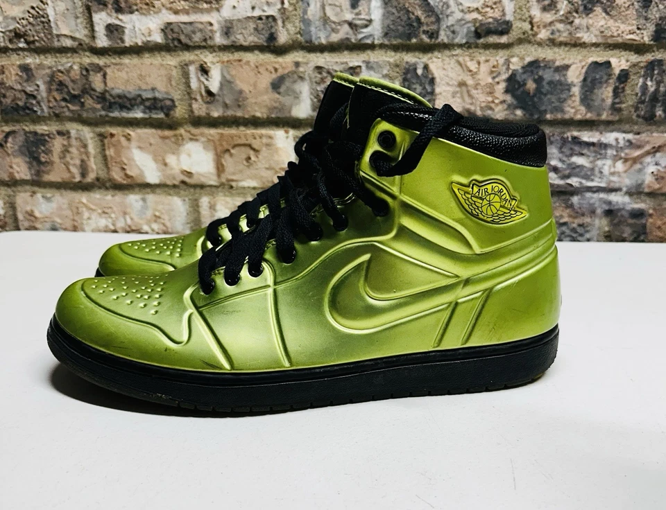 SUPER RARO Nike Air Jordan 1 Anodizado Verde Chispa Talla 10.5 Para hombres #414823-301 Foto 2 de 4