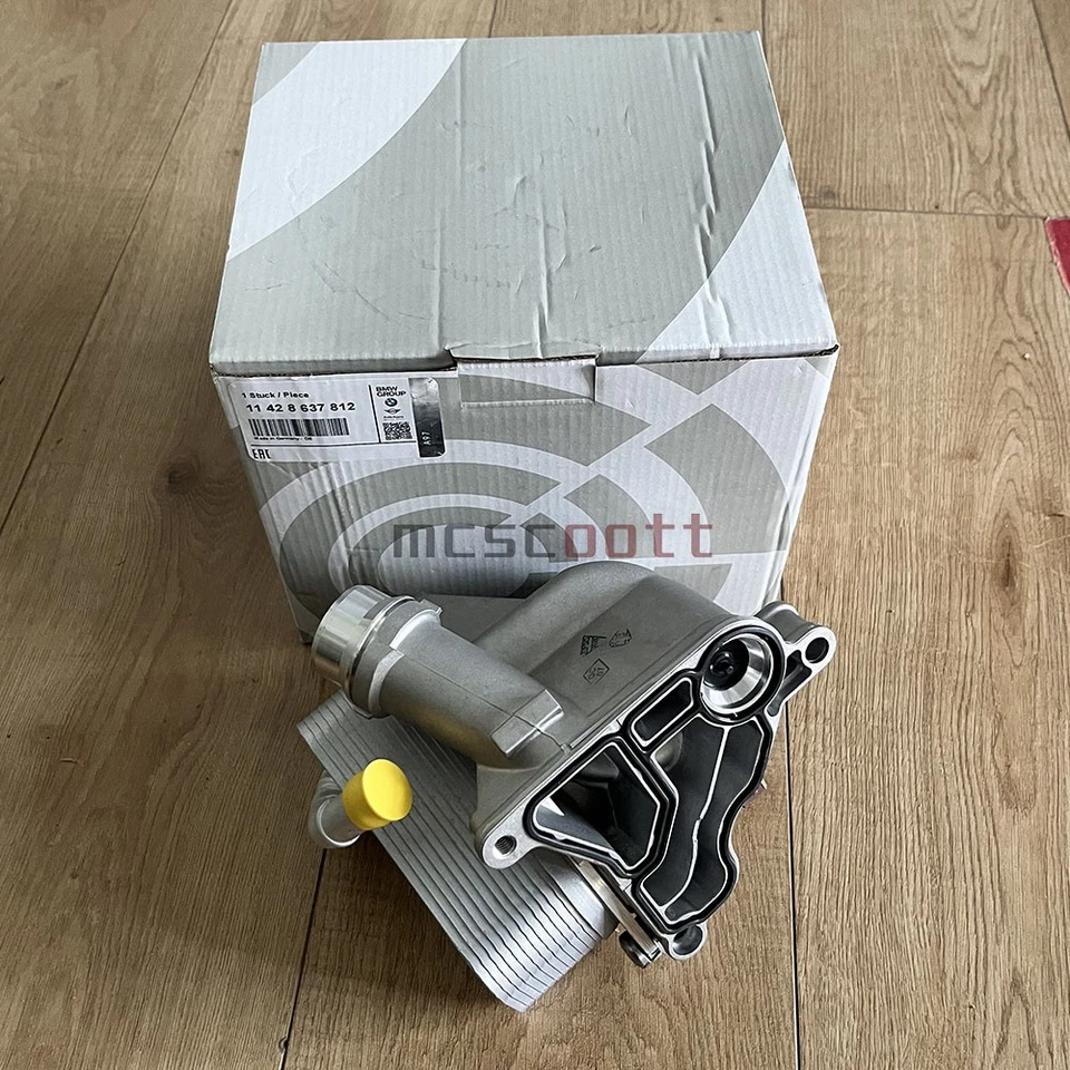 For BMW Oil Filter Housing w/ Oil Cooler Gasket 11428637812 328i 335i 528i X3 X4 Foto 2 de 4