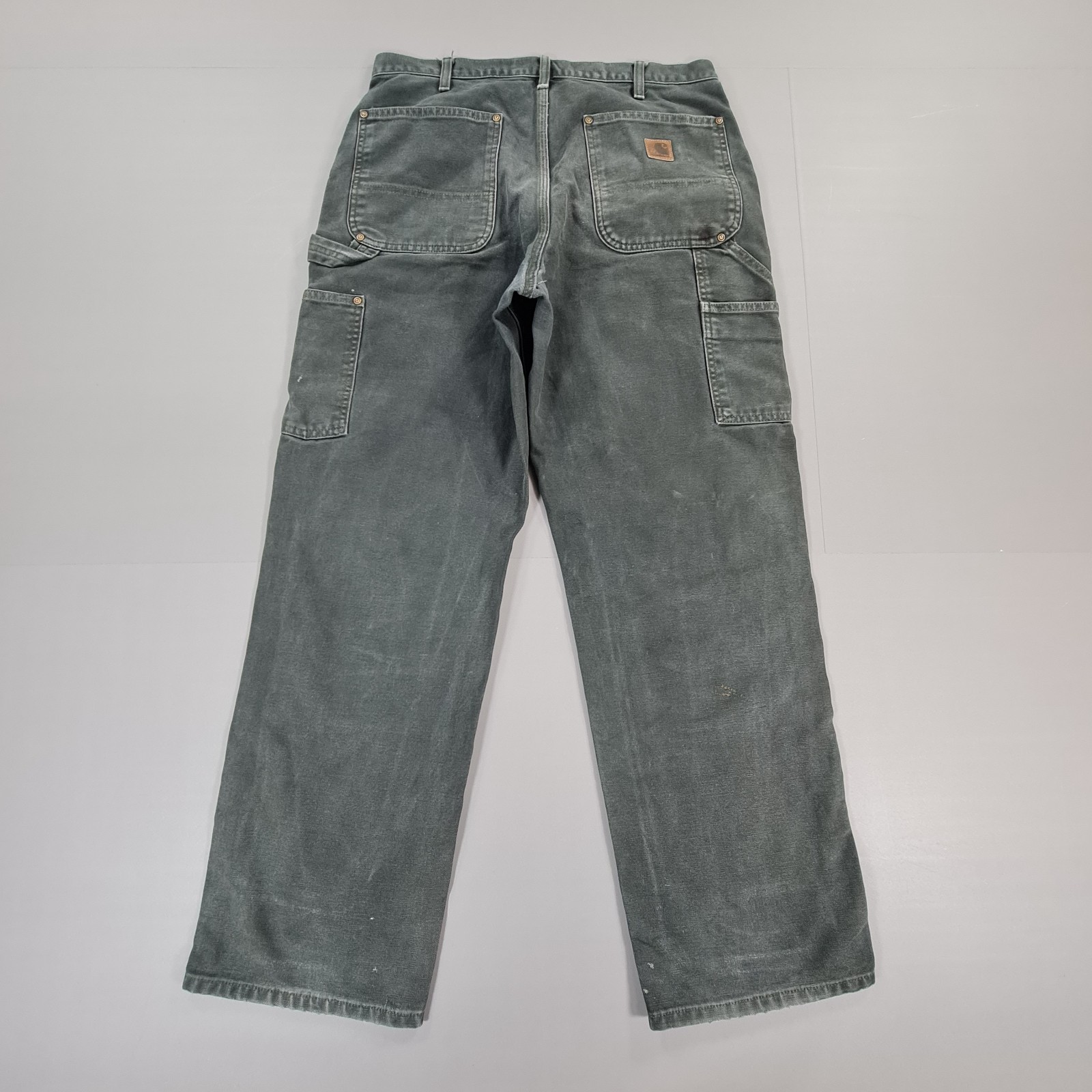 Carhartt Mens Jeans Grey W32 L30 Double Knee Duck Canvas B136 Baggy Trousers thumbnail 10