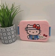 Sanrio Hello Kitty Pink Sushi Chef AFC 30th Anniversary Lunch Bento Box **New**