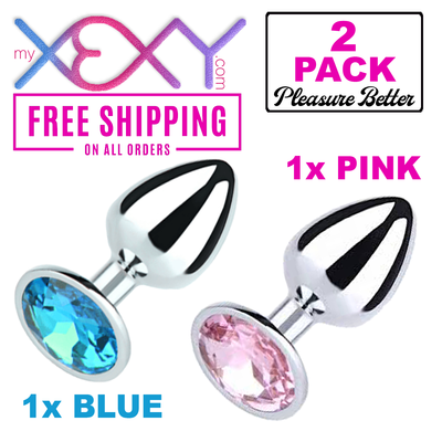 Anal Plug 2-Pack | His & Hers Mens Womens Adult Sex Toy XEXY Butt Plug  Couples | eBay