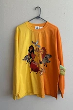 NEW Disney The Lion King Celebration Crew Jersey Sweatshirt - Adult Size Large