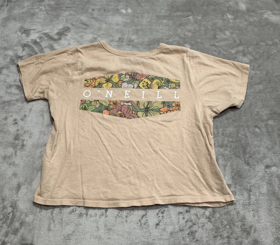 Camiseta corta O'neill niñas talla grande melocotón manga corta cuello redondo playa Foto 3 de 4