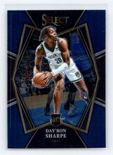2021-22 Panini Select #128 Day'Ron Sharpe Rookie Brooklyn Nets