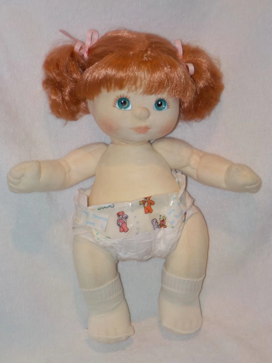 Muñeca de pelo rojo Mattel My Child 14" totalmente original con juguete de oso de peluche 1985