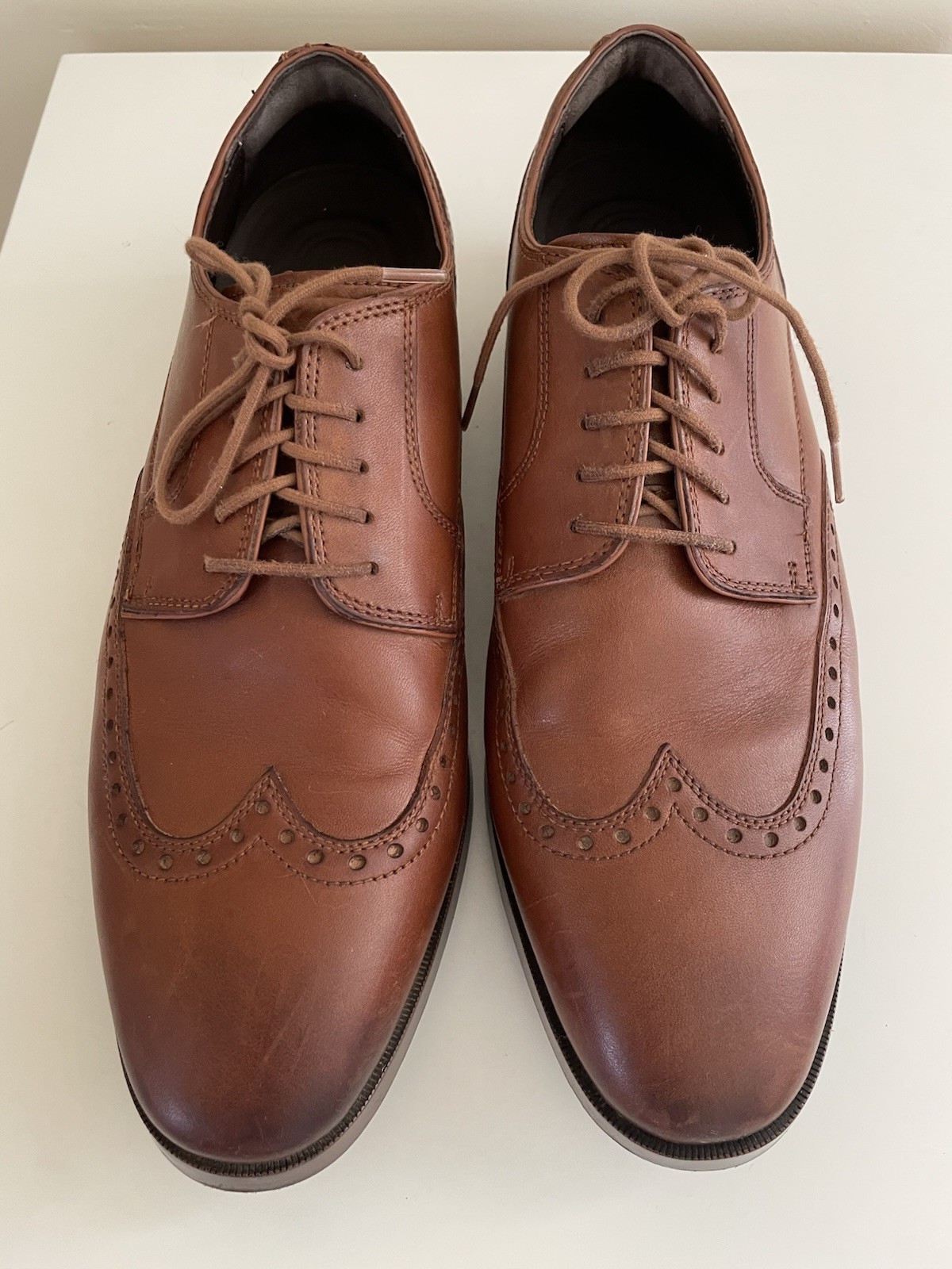 SAOLA Scarpe stringate eleganti Cole Haan Grand OS da uomo taglia 10 5 Oxford a coda di rondine marroni