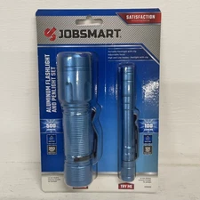 JobSmart Aluminum Flashlight & Penlight Set NEW
