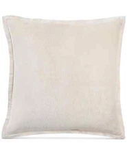 Hotel Collection Mosaic Grid Ribbed Textured Velvety Pillow Sham - EURO - Beige