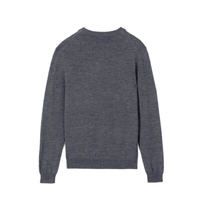 KENZO / ニット・セーター(薄手)/M/ウール/グレー/f965pu2173lc Kenzo Men's Woolen Logo Sweater F965PU2173LC Grey - BRAND NEW WITH