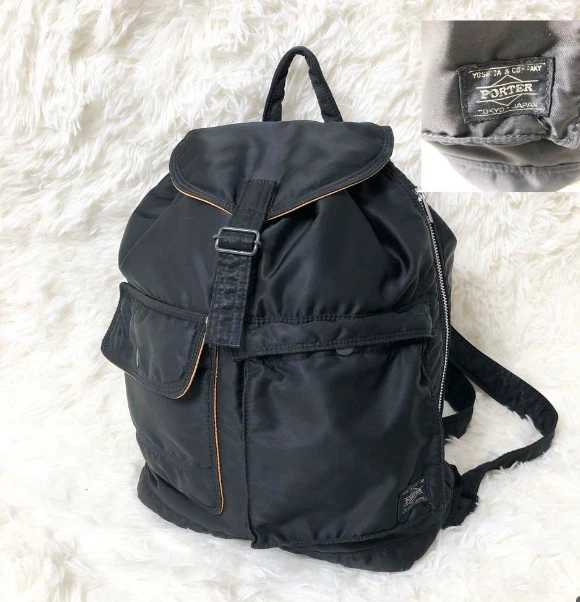 Yoshida Porter Tanker Backpack Black men's women's Used from japan