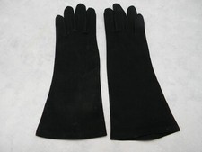 HANSEN LADIES BLACK COTTON DRESS GLOVES UNLINED SIZE 6.5