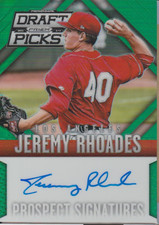 Jeremy Rhoades 2014 Panini Prizm Draft Picks rookie auto autograph card 76 /35