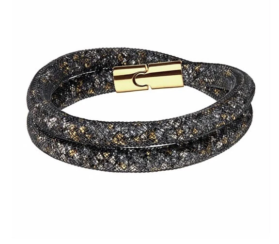 SWAROVSKI 5184180 CRY FOR GOS BRACELET 38CM Black Net Crystals 15