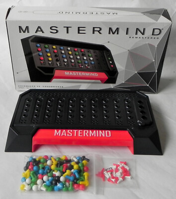 ''Mastermind Remastered'' Code Game, 2 Players, Pressman 2018, Complete in Box