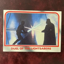 1980 Topps Star Wars EMPIRE STRIKES BACK Set DUEL OF THE LIGHTSABERS #107 EXMINT