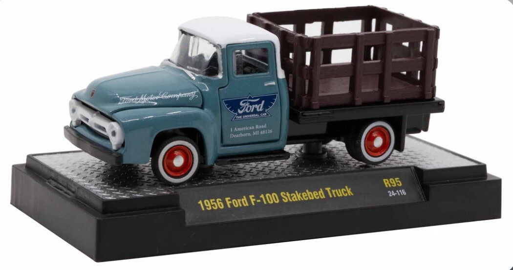 M2 MACHINES 1956 FORD F100 STAKEBED TRUCK NEW R95