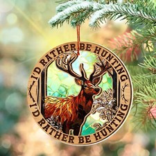 Deer Ornament - Hunting Ornament - Deer Christmas Ornament - Deer Ornaments f...
