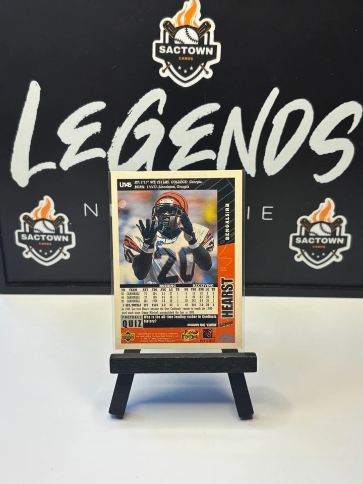 1996 Upper Deck Garrison Hearst #U145- Cincinnati Bengals - Image 2 of 2