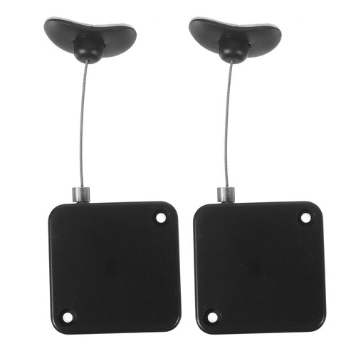 2pcs Retractable Remote Control Tether Security Cable Security Cable Leash Lock - 第 9/12 張圖片