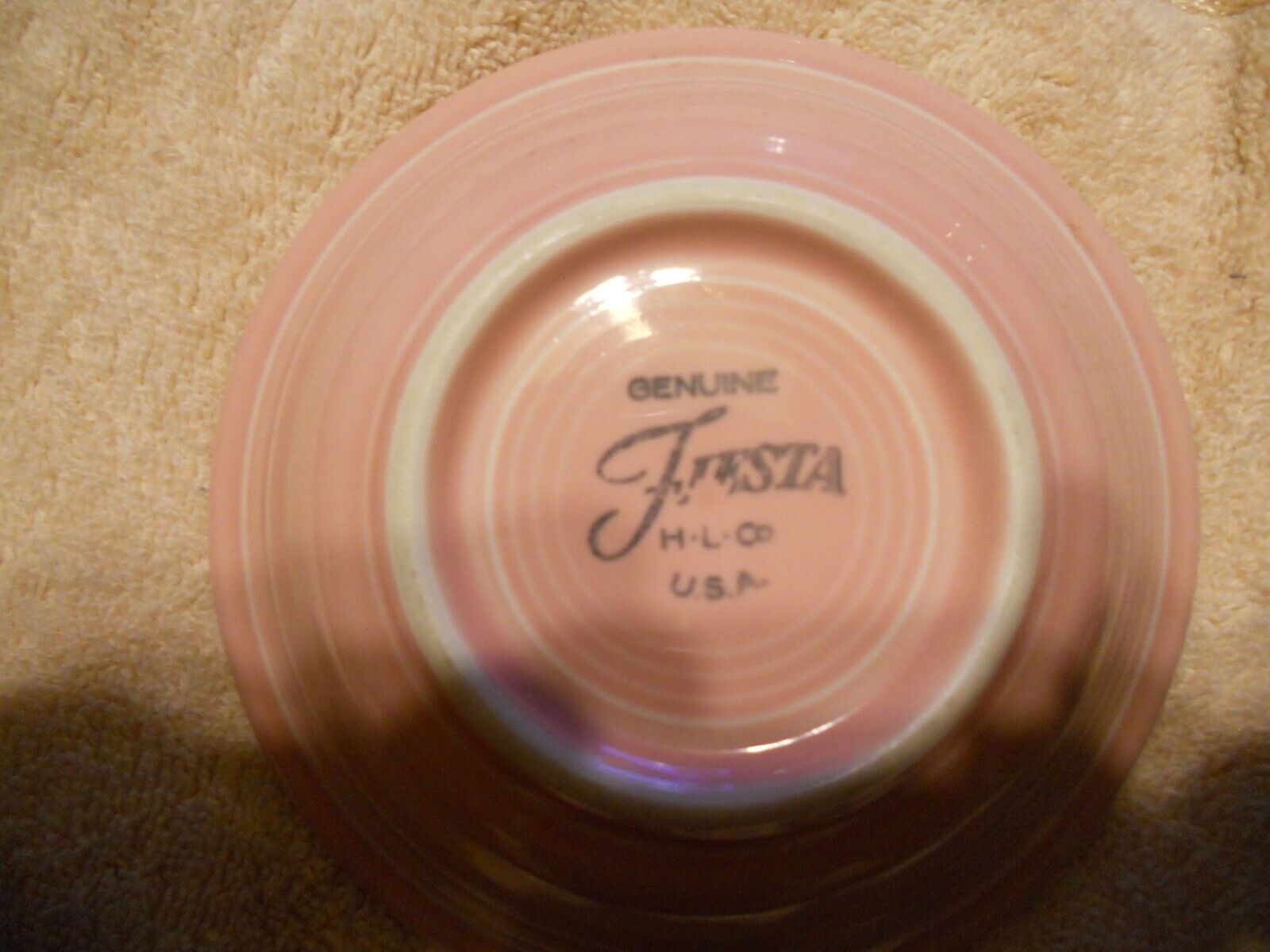 FIESTAWARE FIESTA  ROSE FRUIT BOWL Retired Color 2005 HLC 5 1/4" Pink