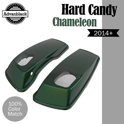 HARD CANDY CHAMELEON FLAKE 6x9'' Saddlebag Speaker Lids Audio Cover Fits Harley