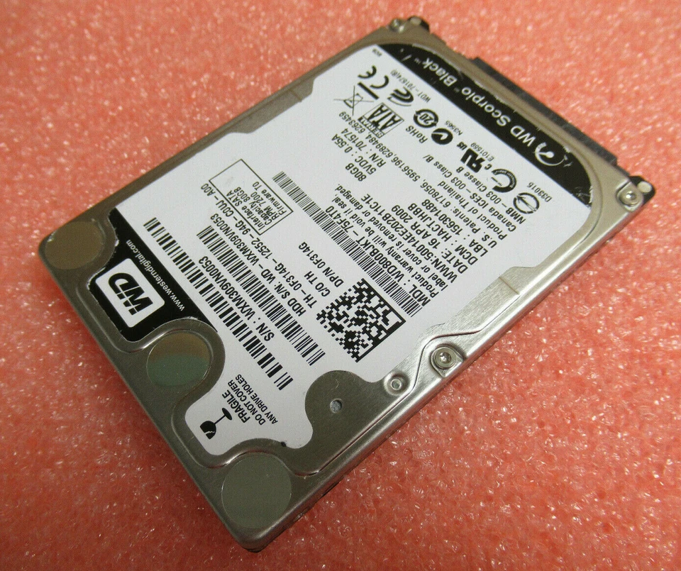 Dell Western Digital WD800BJKT-75F4T0 80Gb 2.5" SATA 3GB/s 7.2K 16MB HDD F314G - Image 4 of 4