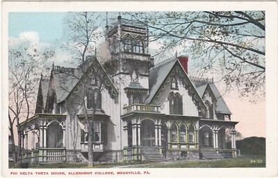 G453 MEADVILLE - ALLEGHENY COLLEGE - PHI DELTA THETA HOUSE - BY HARRY H. HAMM
