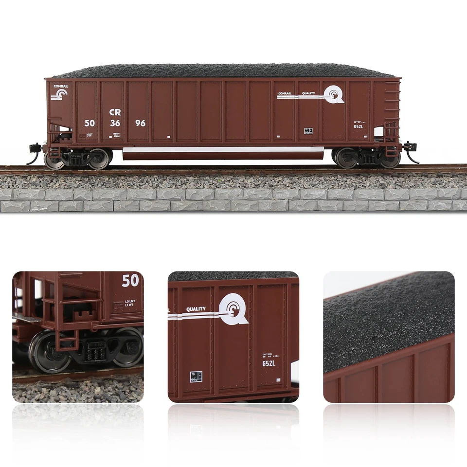 Evemodel Train Wagon HO Scale Coal Car 1:87 Coalporter Hopper Car C8771 - Image 4 of 4