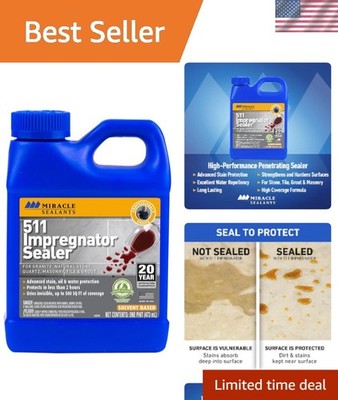 Clear 511 Impregnator Sealer - Superior Protection for Tiles and Stone Surfaces