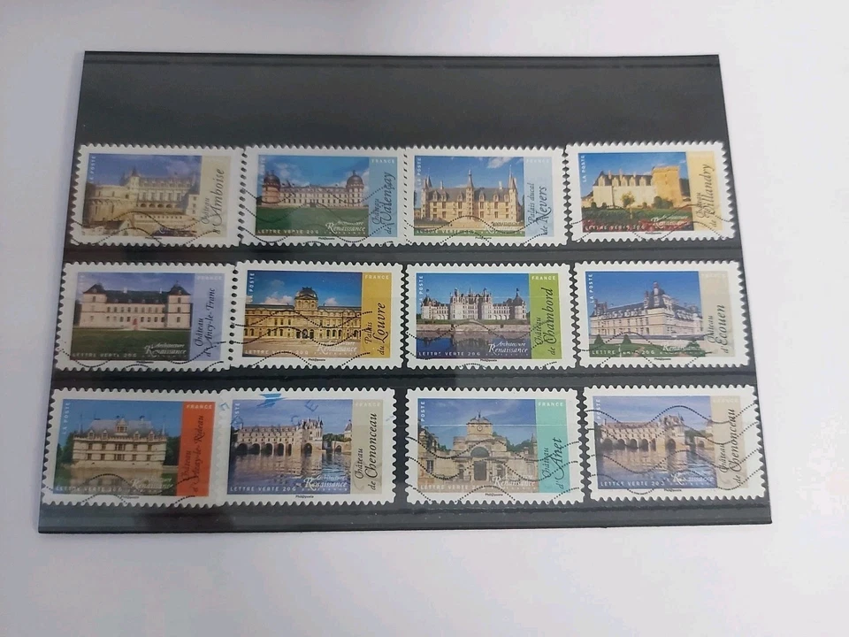 Serie Timbres Français Oblitérés 2015 Architecture De La Renaissance En France - Photo 1/2