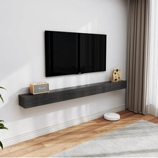 Solid Wood Floating Console Table 71 Inches