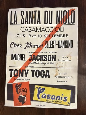 Altes Poster SANTA NIOLU - Casanis Korsika NIOLO