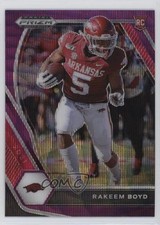 2021 Panini Prizm Draft Picks Purple Wave Prizm Rakeem Boyd #152 11cz