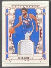 Joel Embiid 2024-25 Panini National Treasures Material Jersey /24 #MT-EMB