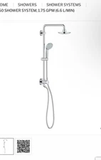 Grohe 26123000 1.75 GPM Chrome Retro-Fit Shower System - Brand New & Sealed