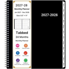 2027-2028 Monthly Planner, 2 Year Calendar Planner, Jan 2027 - Dec 2028, 8.5 ...