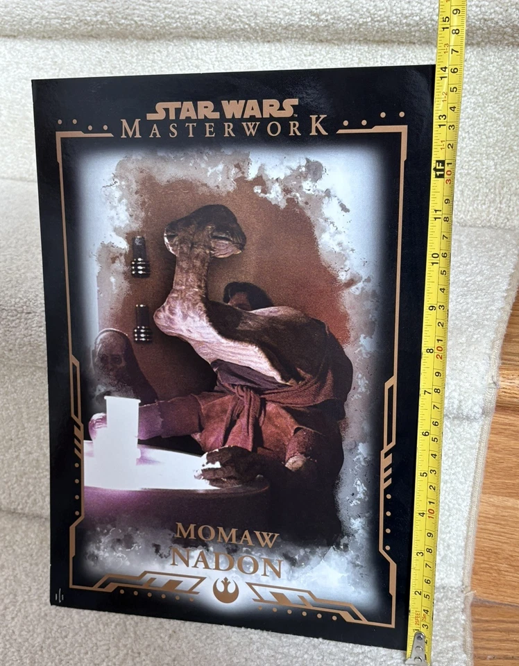Star Wars topps Card Jumbo Rare 1/1 Masterwork Momaw Nadon (hammerhead) - Изображение 4 из 4