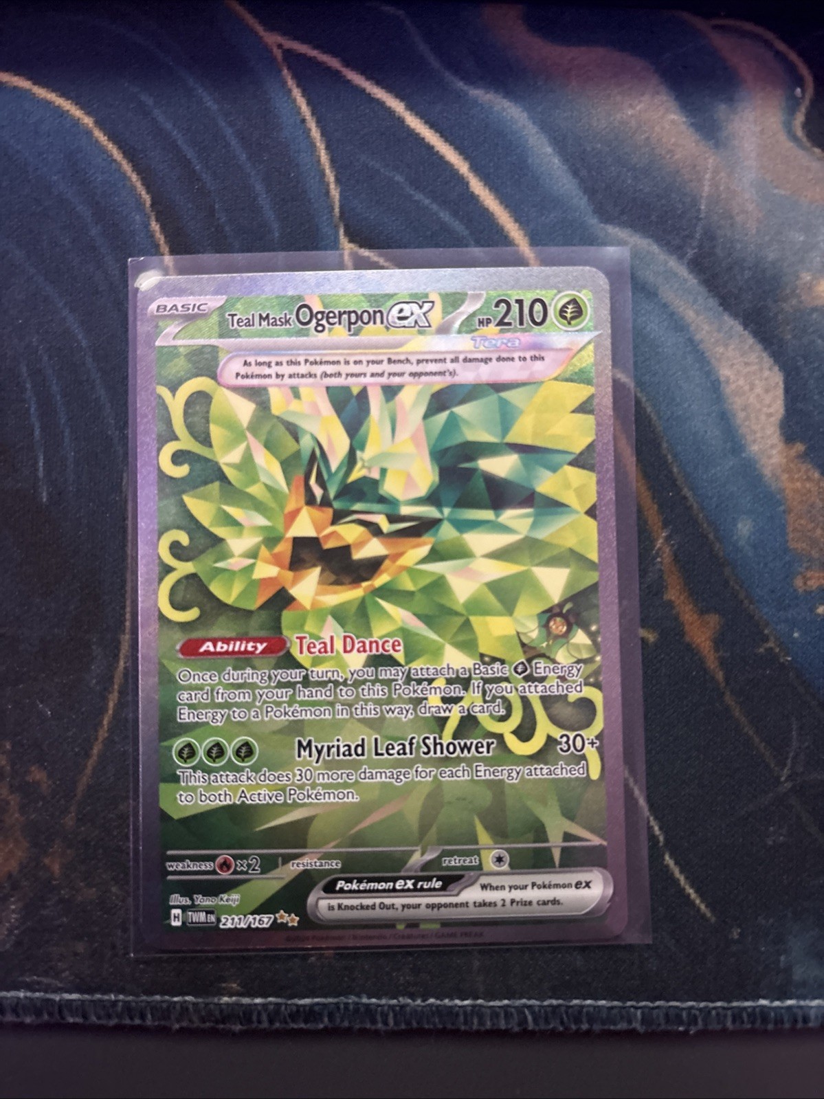 Teal Mask Ogerpon ex 211/167 - Pokemon TCG Twilight Masquerade - SIR NM