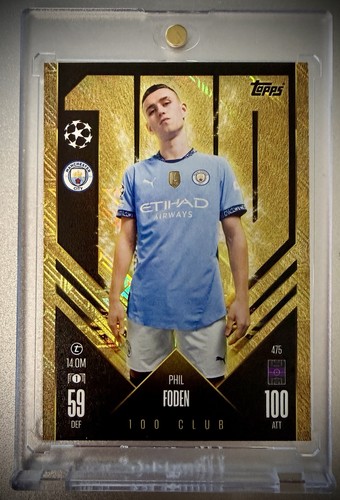 ⚽️ PHIL FODEN  TOPPS MATCH ATTAX  2024-25 100 CLUB GOLD RARE