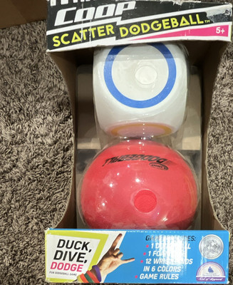 COOP Scatter Dodgeball Duck Dive Dodge Game Set, 2 Balls, 12 Wristbands Age 5+