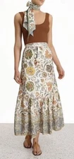 Zimmermann Edie Midi Skirt Size 3 / AU 14 / US 10