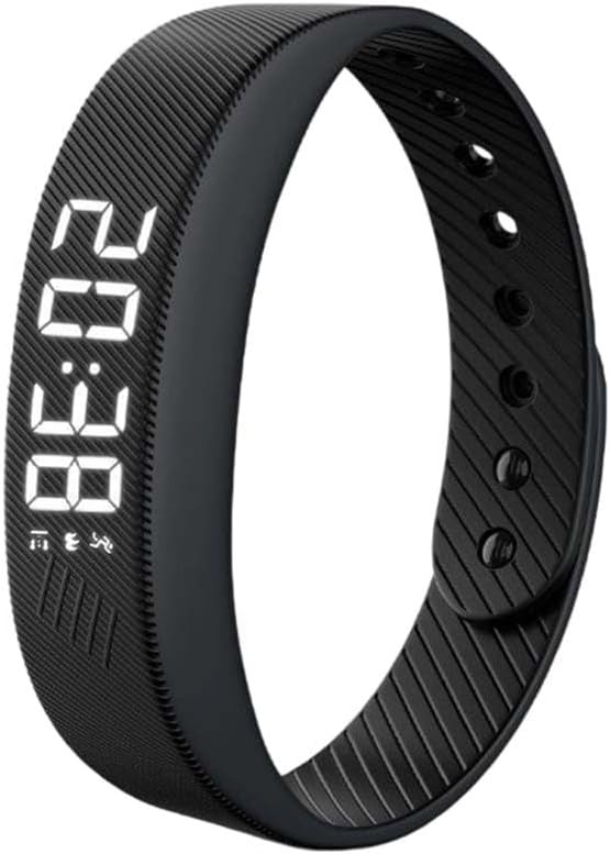 Vibrating Alarm Clock Watch, Wristband, Rechargeable Silent Alarm LED Display