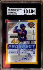 2024 Panini  PE - Jonatan Clase #77 Gold Prizm Auto /10 - SGC 10