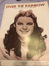 Over The Rainbow - Sheet Music - The Wizard Of Oz - Vintage - Judy Garland 