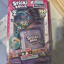 Sticki Rolls Sticki Book Wearable  Shareable Sticker Teal Bracelet  Book NEW