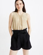 Madewell NWT Rusty Torch Drapey Shorts, Color Black, Size 4