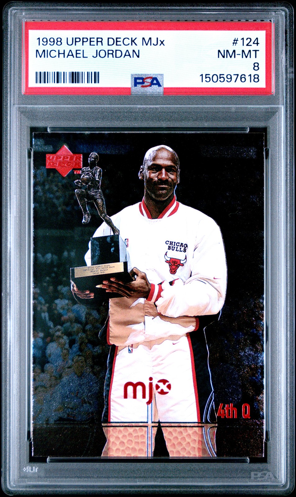 1998 Upper Deck Mjx #124 Michael Jordan PSA 8