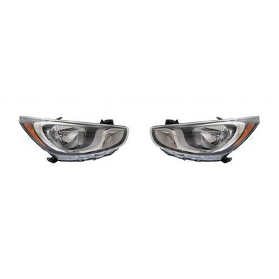 For 2012 2013 2014 Hyundai Accent Headlight Driver and Passenger Side Pair CAPA