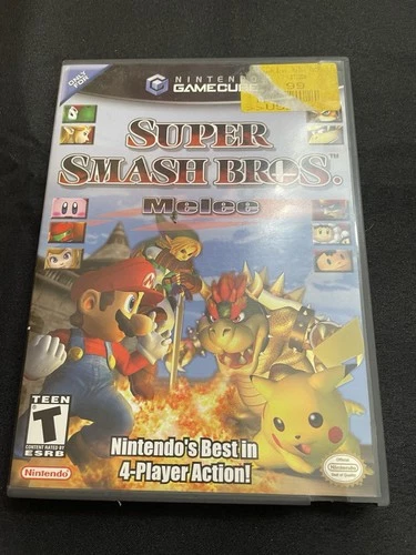 Super Smash Bros Melee (Nintendo GameCube, 2001) CIB Tested