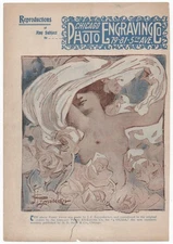 1897 JC LEYENDECKER ORIGINAL AD - 4 O'Clock Magazine, CHICAGO PHOTO ENGRAVING Co